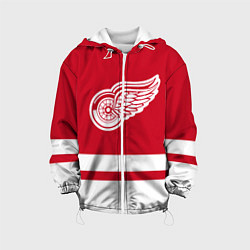 Куртка с капюшоном детская Детройт Ред Уингз, цвет: 3D-белый