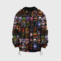 Куртка с капюшоном детская Five Nights At Freddy's, цвет: 3D-черный