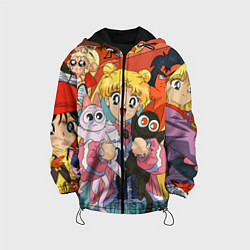 Куртка с капюшоном детская СЕЙЛОР МУН, цвет: 3D-черный