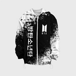 Куртка с капюшоном детская BTS, цвет: 3D-белый