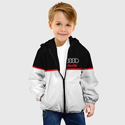Куртка с капюшоном детская AUDI SPORT, цвет: 3D-черный — фото 2
