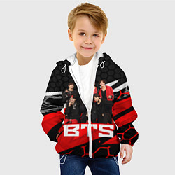 Куртка с капюшоном детская BTS, цвет: 3D-белый — фото 2