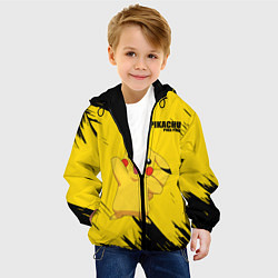 Куртка с капюшоном детская PIKACHU: PIKA PIKA, цвет: 3D-черный — фото 2