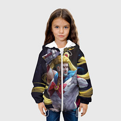 Куртка с капюшоном детская Сейлор Панч, цвет: 3D-белый — фото 2