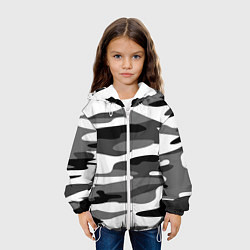 Куртка с капюшоном детская Камуфляж Sabaton без лого, цвет: 3D-белый — фото 2