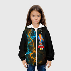Куртка с капюшоном детская BRAWL STARS GT MAX 3, цвет: 3D-белый — фото 2