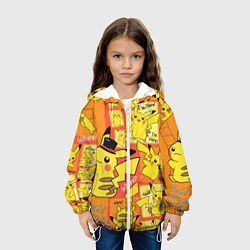Куртка с капюшоном детская Pikachu, цвет: 3D-белый — фото 2