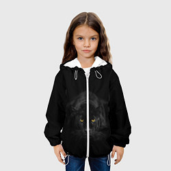 Куртка с капюшоном детская Пантера, цвет: 3D-белый — фото 2