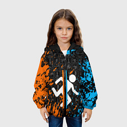 Куртка с капюшоном детская PORTAL 2, цвет: 3D-черный — фото 2