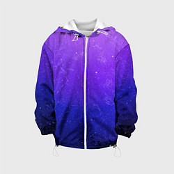 Куртка с капюшоном детская Звёздное небо, цвет: 3D-белый