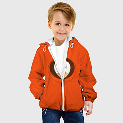 Куртка с капюшоном детская Кенни, цвет: 3D-белый — фото 2