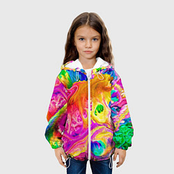 Куртка с капюшоном детская TIE DYE, цвет: 3D-белый — фото 2