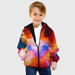 Куртка с капюшоном детская Space, цвет: 3D-черный — фото 2