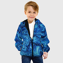Куртка с капюшоном детская Водоворот, цвет: 3D-черный — фото 2