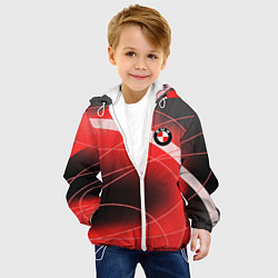 Куртка с капюшоном детская BMW, цвет: 3D-белый — фото 2