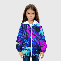 Куртка с капюшоном детская DIGITAL ABSTRACT, цвет: 3D-белый — фото 2