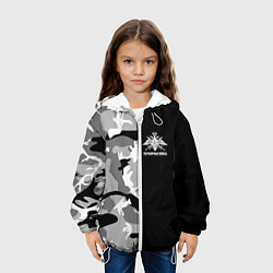 Куртка с капюшоном детская Пограничные Войска камуфляж, цвет: 3D-белый — фото 2