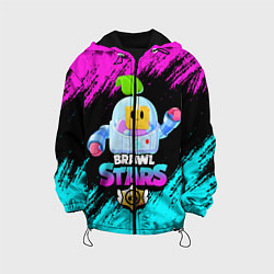 Куртка с капюшоном детская BRAWL STARS SPROUT, цвет: 3D-черный