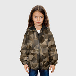 Куртка с капюшоном детская СОВРЕМЕННЫЙ КАМУФЛЯЖ, цвет: 3D-черный — фото 2