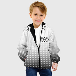 Куртка с капюшоном детская Toyota, цвет: 3D-черный — фото 2