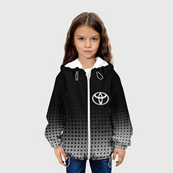 Куртка с капюшоном детская Toyota, цвет: 3D-белый — фото 2