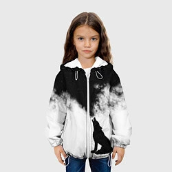 Куртка с капюшоном детская Galaxy wolf, цвет: 3D-белый — фото 2