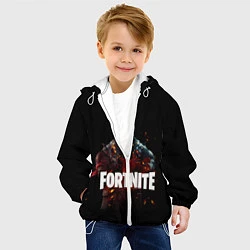 Куртка с капюшоном детская Fortnite Black Knight, цвет: 3D-белый — фото 2