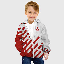 Куртка с капюшоном детская Mitsubishi, цвет: 3D-белый — фото 2