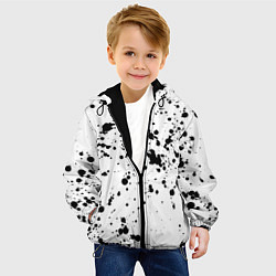 Куртка с капюшоном детская Далматинец, цвет: 3D-черный — фото 2