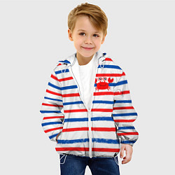 Куртка с капюшоном детская Крабик, цвет: 3D-белый — фото 2