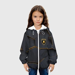 Куртка с капюшоном детская LAMBORGHINI, цвет: 3D-белый — фото 2