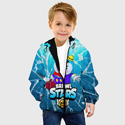 Куртка с капюшоном детская Brawl stars MR P, цвет: 3D-черный — фото 2