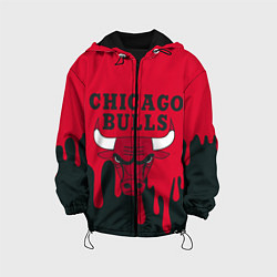 Куртка с капюшоном детская Chicago Bulls, цвет: 3D-черный