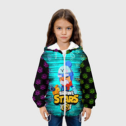 Куртка с капюшоном детская BRAWL STARS GALE, цвет: 3D-белый — фото 2