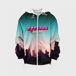Куртка с капюшоном детская HOTLINE MIAMI, цвет: 3D-белый