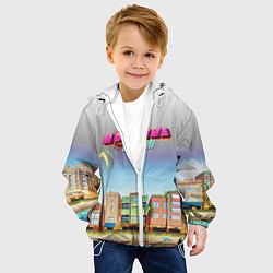 Куртка с капюшоном детская HOTLINE MIAMI, цвет: 3D-белый — фото 2