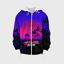 Куртка с капюшоном детская HOTLINE MIAMI, цвет: 3D-белый