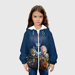Куртка с капюшоном детская One Punch Man, цвет: 3D-белый — фото 2