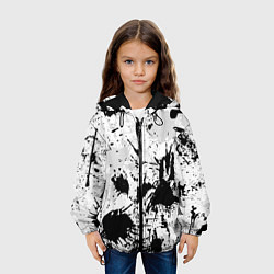 Куртка с капюшоном детская БРЫЗГИ КРАСОК, цвет: 3D-черный — фото 2