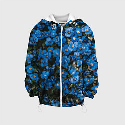Детская куртка Поле синих цветов фиалки лето