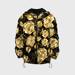 Куртка с капюшоном детская Golden Roses, цвет: 3D-черный