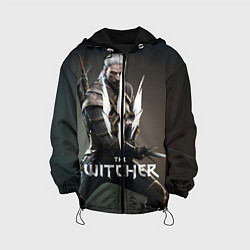 Куртка с капюшоном детская The Witcher, цвет: 3D-черный