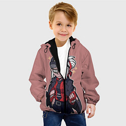 Куртка с капюшоном детская Helltaker, цвет: 3D-черный — фото 2