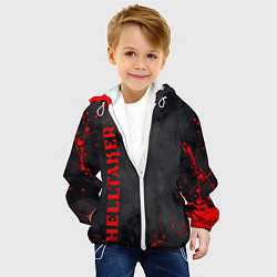 Куртка с капюшоном детская Helltaker Logo Z, цвет: 3D-белый — фото 2