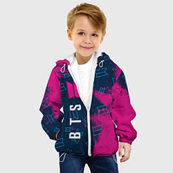 Куртка с капюшоном детская BTS БТС, цвет: 3D-белый — фото 2