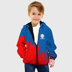 Куртка с капюшоном детская SUZUKI, цвет: 3D-черный — фото 2