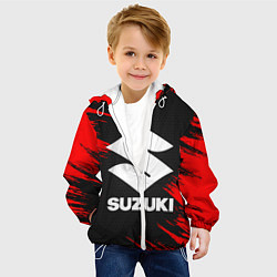 Куртка с капюшоном детская SUZUKI, цвет: 3D-белый — фото 2