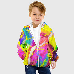 Куртка с капюшоном детская ТИ-ДАЙ, цвет: 3D-белый — фото 2