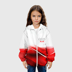 Куртка с капюшоном детская AUDI, цвет: 3D-белый — фото 2