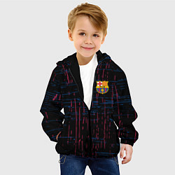 Куртка с капюшоном детская BARSELONA, цвет: 3D-черный — фото 2